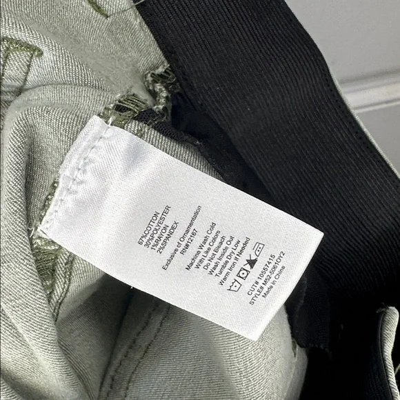 Indigo poppy women’s size 12 Olive Green Flare Jeans y2k Wide Leg stretch high - Picture 5 of 6